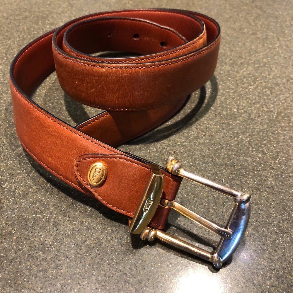 Vintage Christian Dior Men’s Leather belt